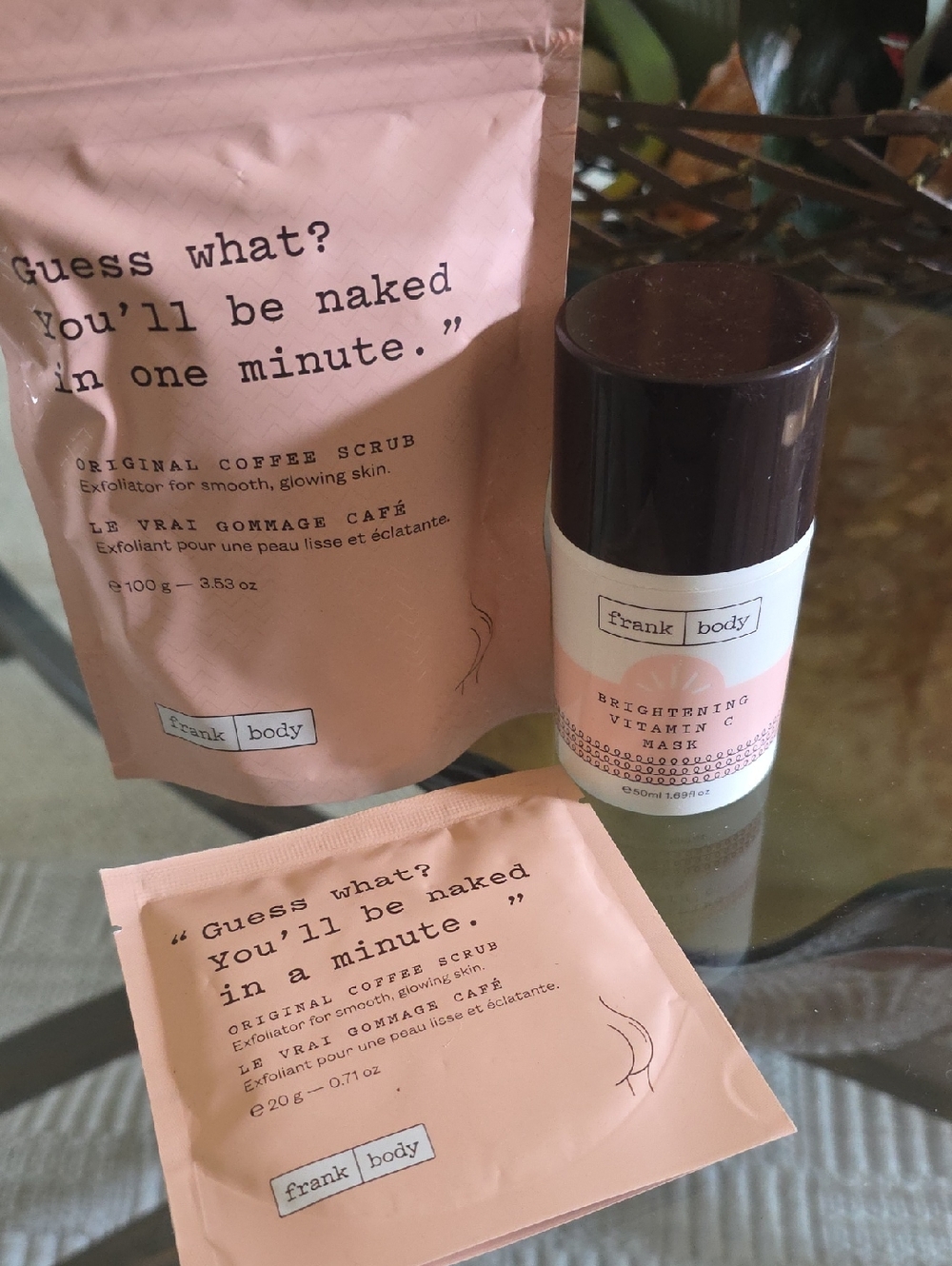 frank body Brightening Vitamin C Face Mask + Coffee Scrub Set